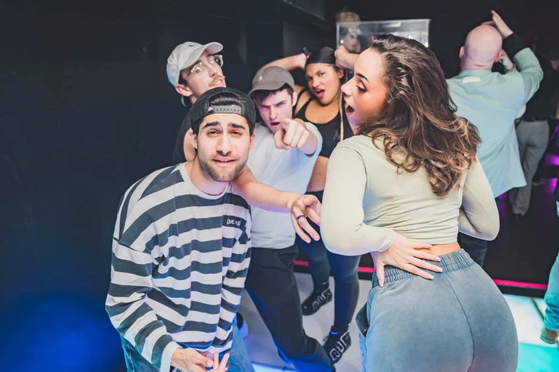 A group of friends at OMG Bristol Bar